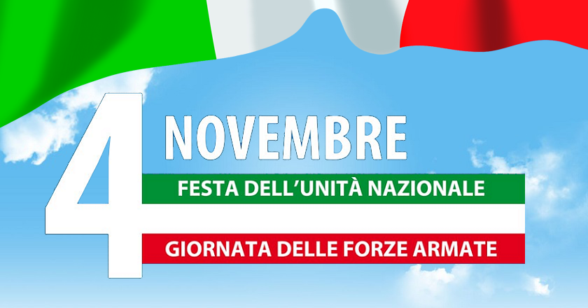 4 novembre 2024 Giornata dell'Unità nazionale e delle forze armate