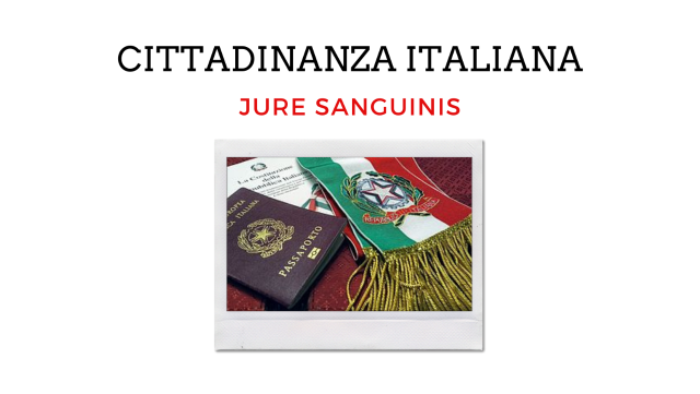 Cittadinanza italiana jure sanguinis